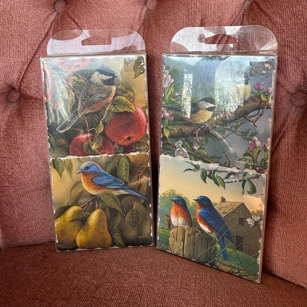 Hautman Brothers Bird Coasters Millette & James Hautman Highland USA Set (8)